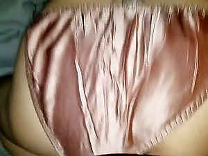 Satin panty fuck