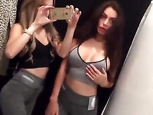 Chav Lesbians in Changing Room